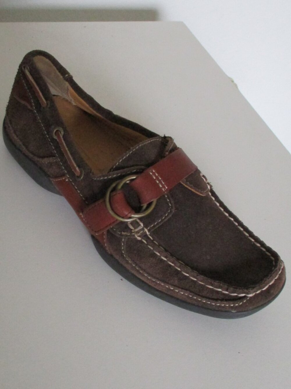 Sperry Top-Sider Womens Brown Suede Leather Loafer Shoe NWOB - Size 6.5M